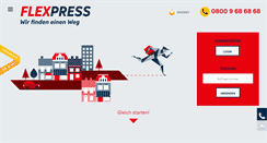 Desktop Screenshot of flexpress-kurierdienst.de