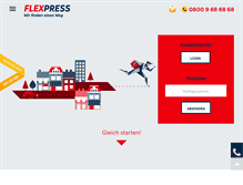 Tablet Screenshot of flexpress-kurierdienst.de